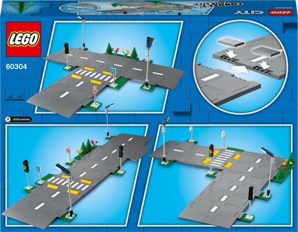 LEGO City - Straßenkreuzung mit Ampeln 5+
