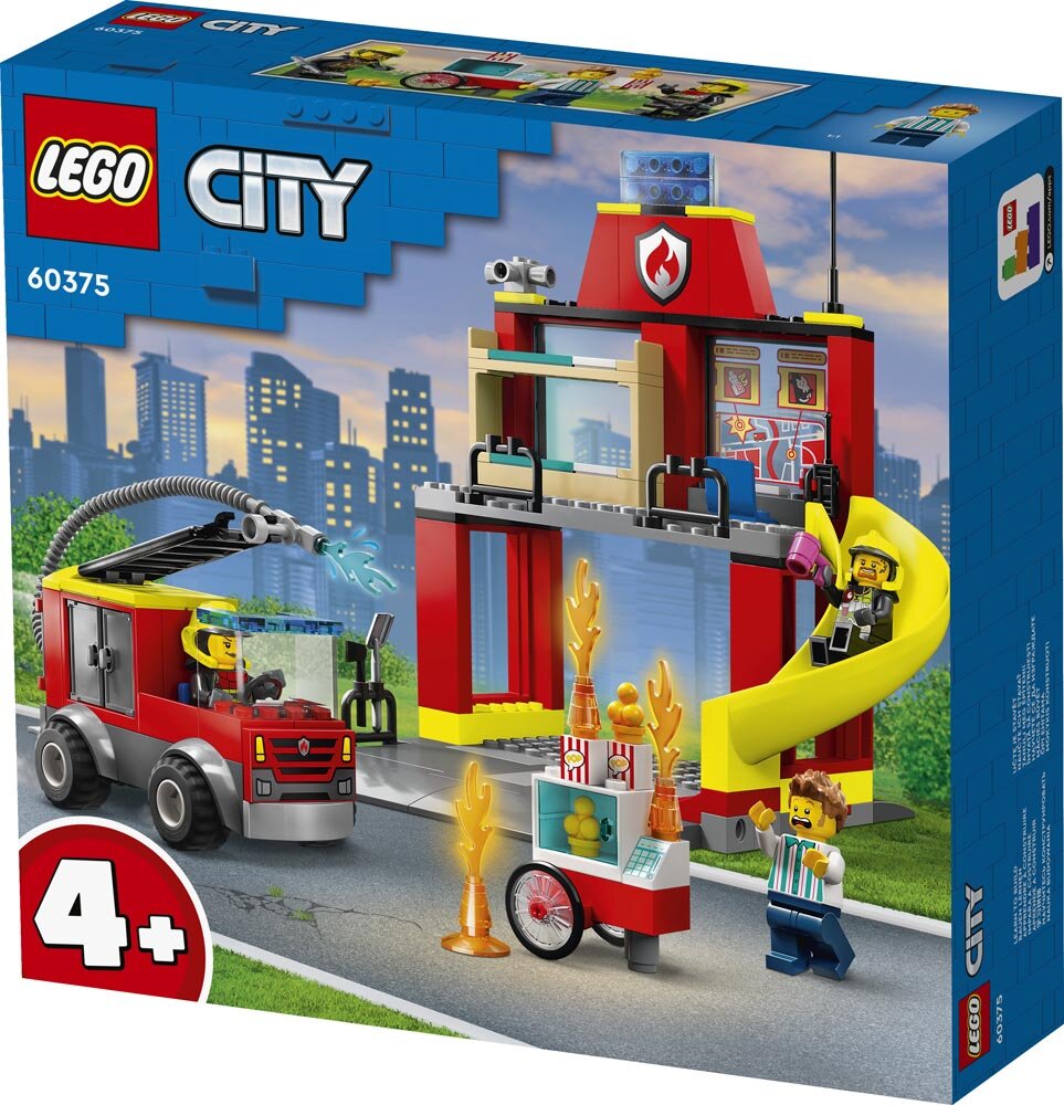 LEGO City - Feuerwehrstation und Löschauto 4+