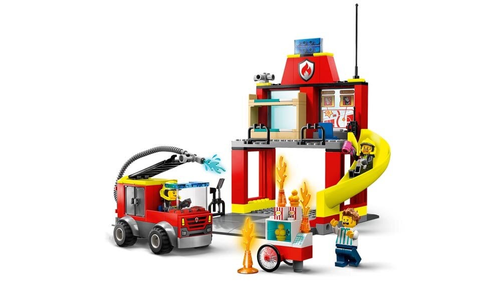 LEGO City - Feuerwehrstation und Löschauto 4+