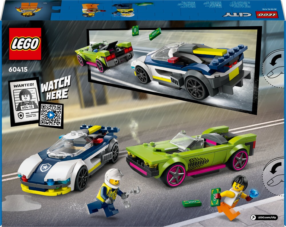 LEGO City - Verfolgungsjagd mit Polizeiauto und Muscle Car 6+