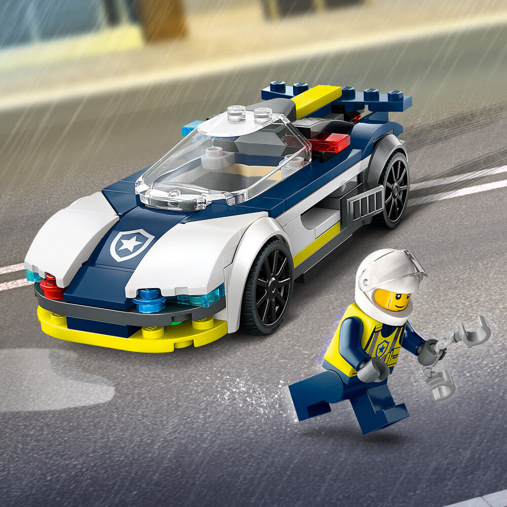 LEGO City - Verfolgungsjagd mit Polizeiauto und Muscle Car 6+