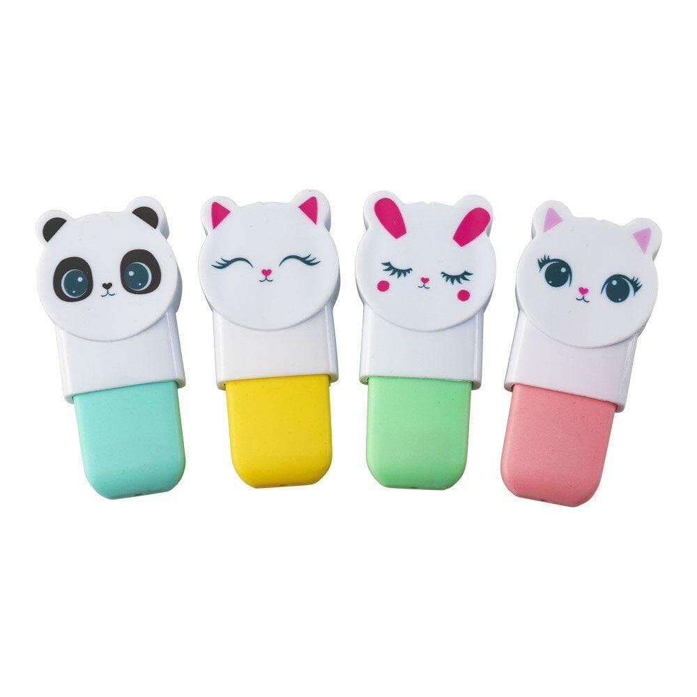Textmarker - Süße Tiere 4er-Pack