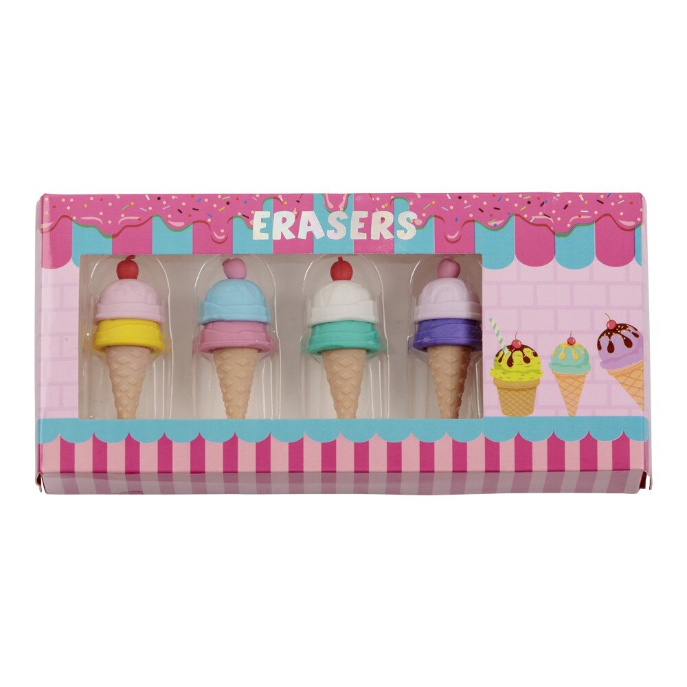 Radiergummis Eiscreme 5er Pack