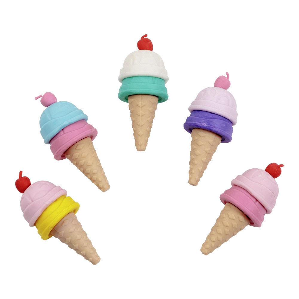 Radiergummis Eiscreme 5er Pack
