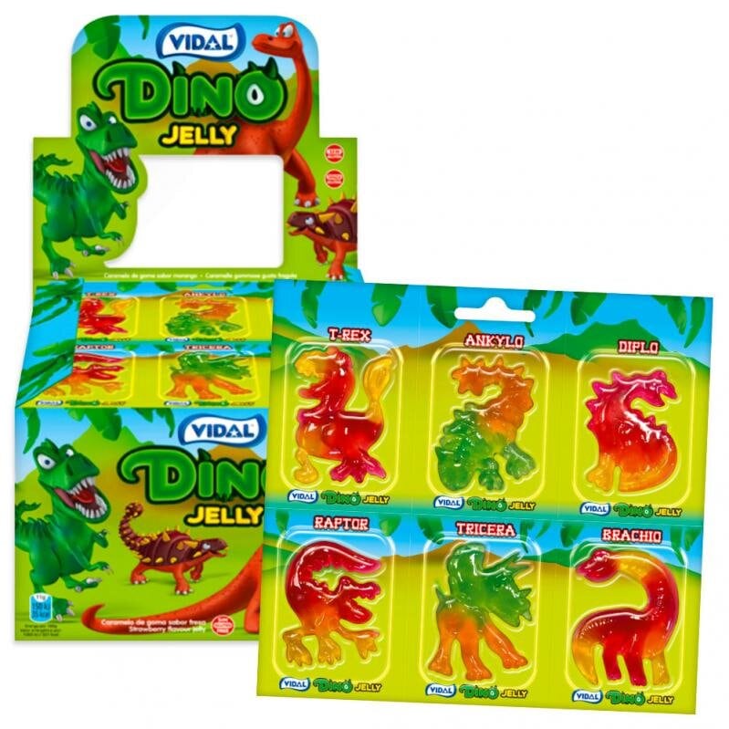 Gelee-Süßigkeiten - Dinosaurier 6er-Pack