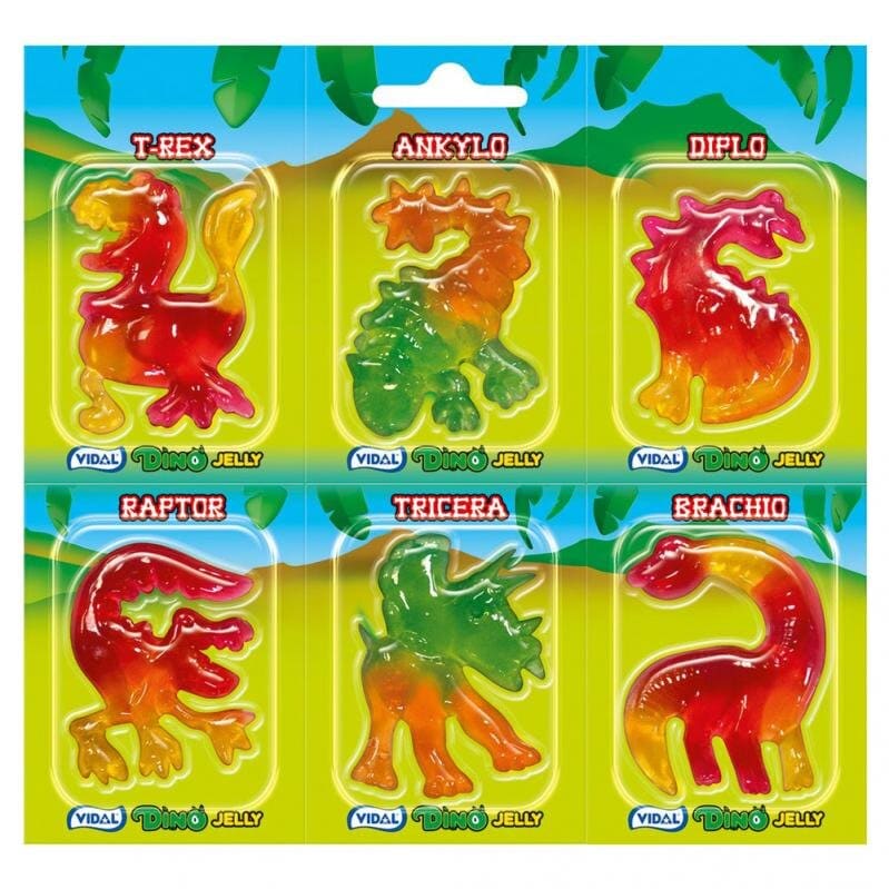 Gelee-Süßigkeiten - Dinosaurier 6er-Pack
