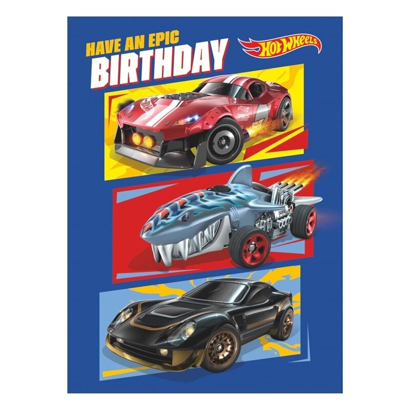 Hot Wheels Geburtstagskarte