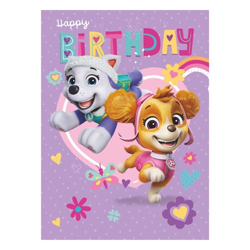 Paw Patrol Skye & Everest Geburtstagskarte
