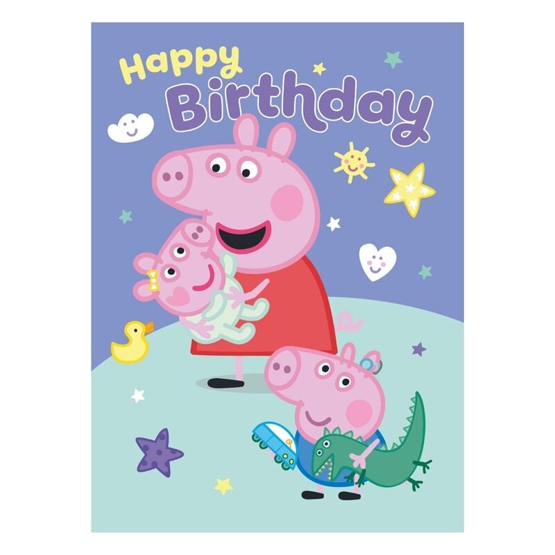 Peppa Wutz Geburtstagskarte