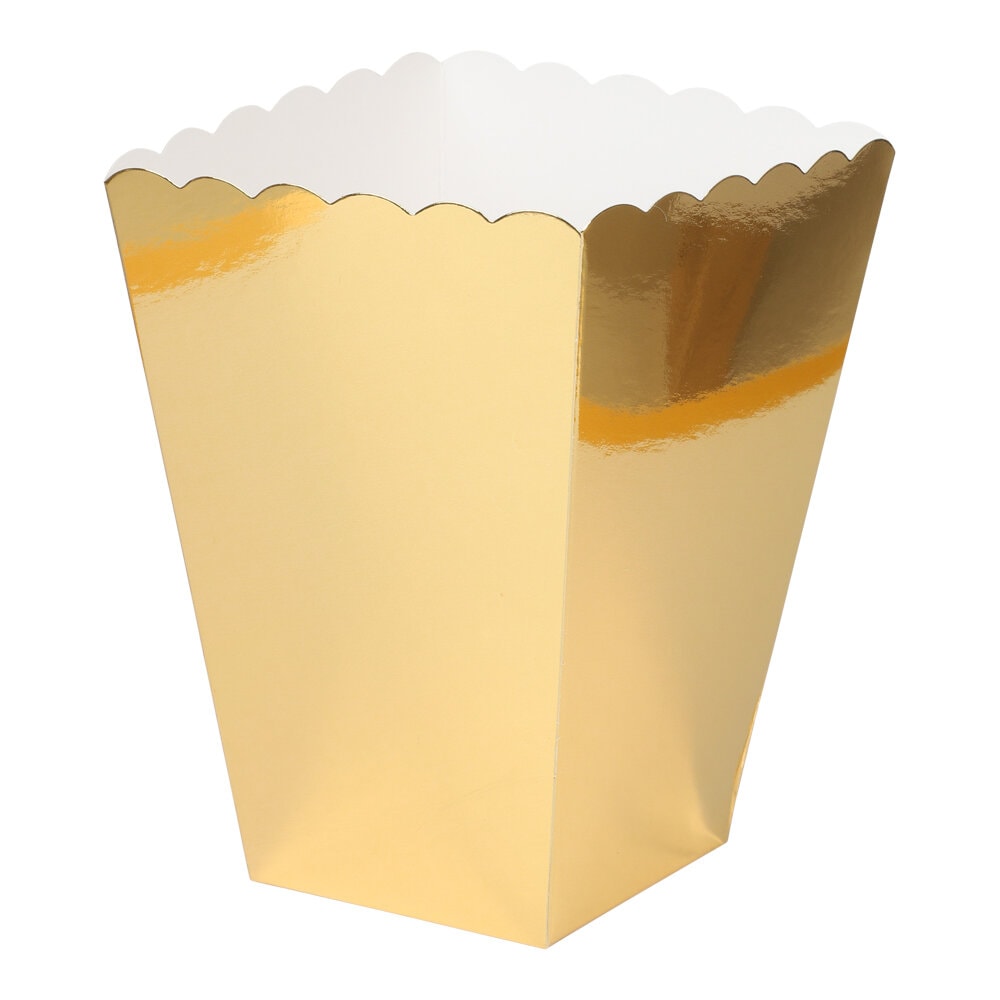 Popcornbecher Goldfolierte 6er-Pack
