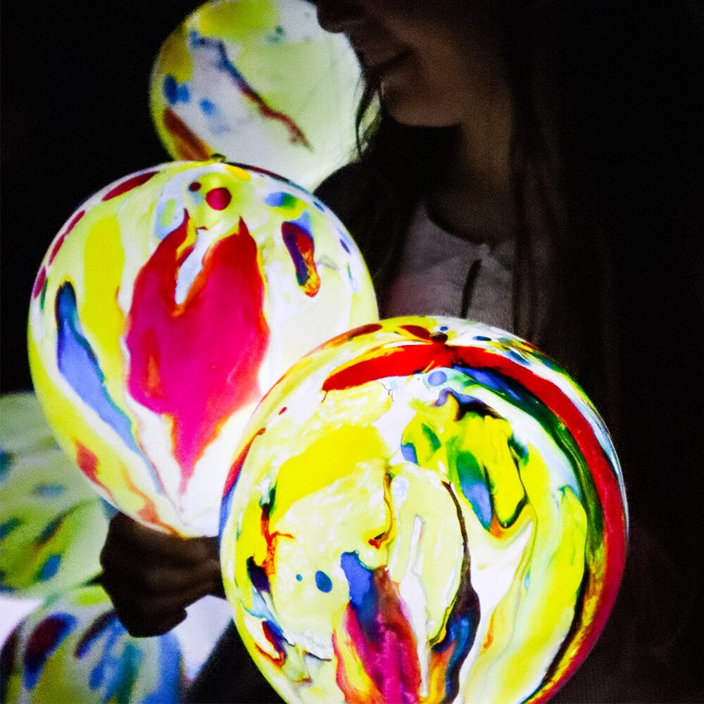 LED-Ballons Disco Marble 5er-Pack
