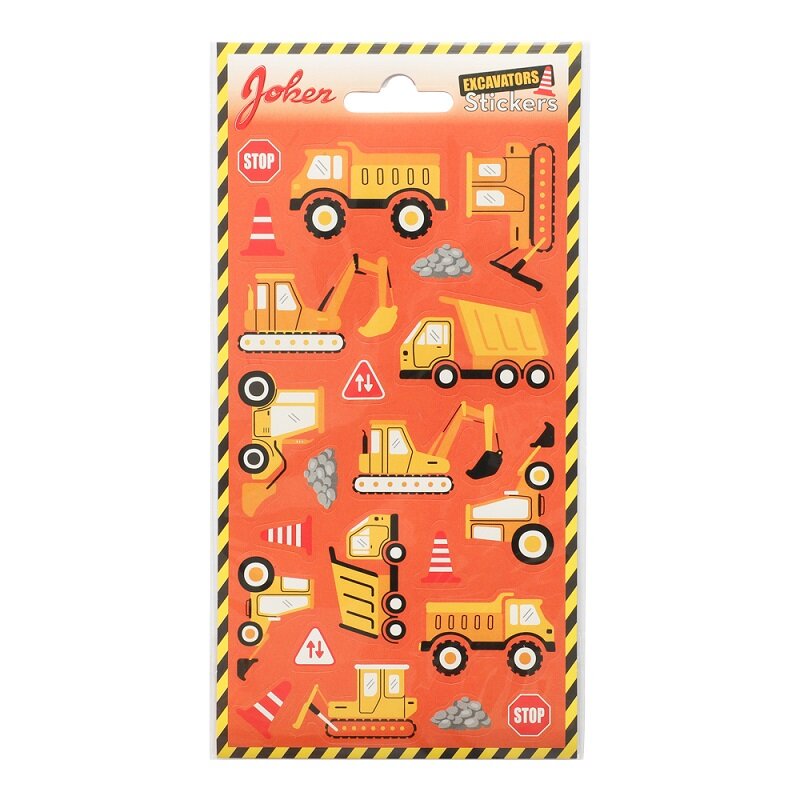 Sticker mit Baufahrzeugen