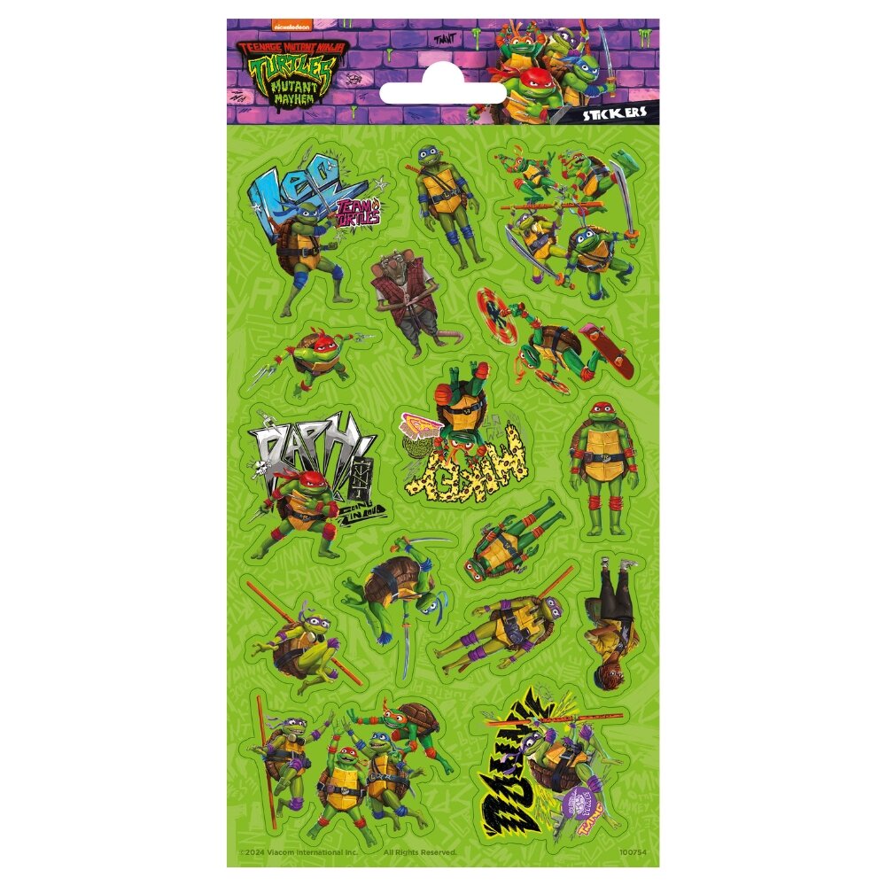 Ninja Turtles Glitzer-Sticker 16er-Pack