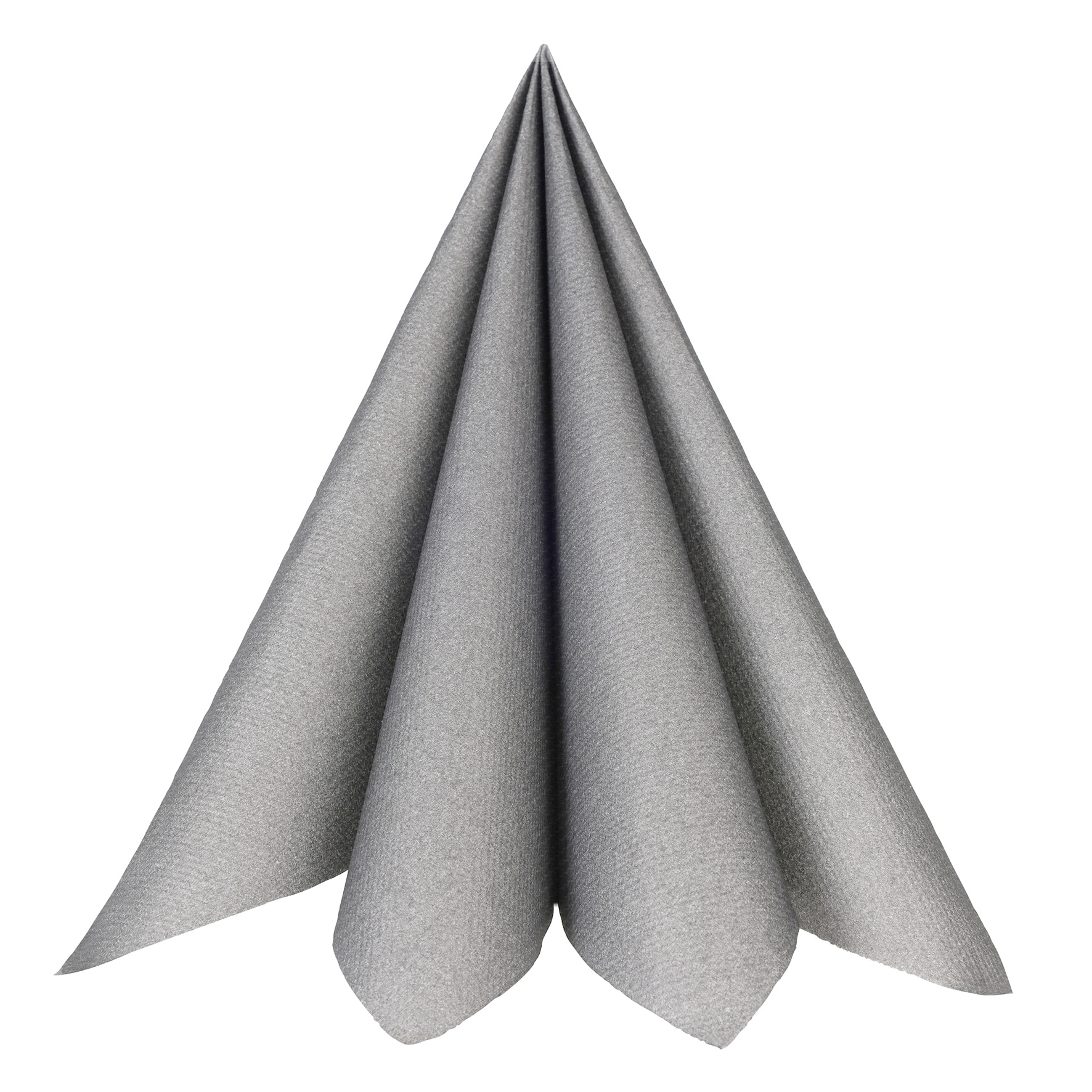 Servietten Premium Textilstruktur 40 cm - Silber 20er-Pack