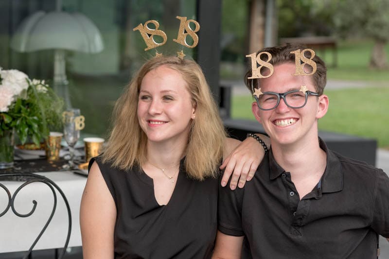 Partybrille Goldglitzernd 70. Geburtstag