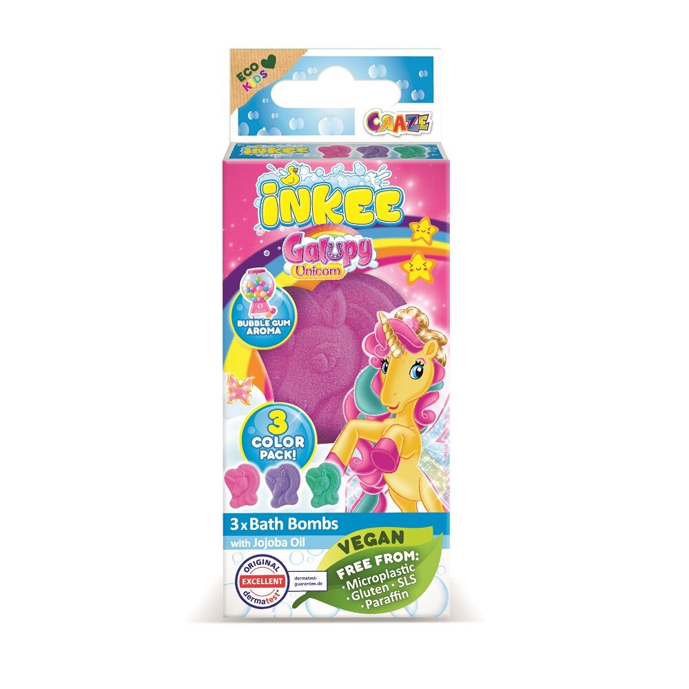 Einhorn Badebomben 3er-Pack