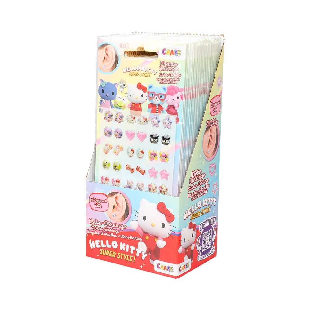 Hello Kitty Sticker-Ohrringe