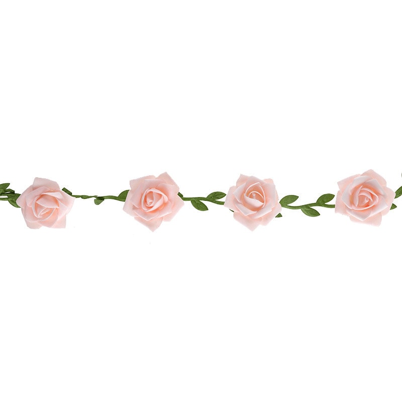 Girlande mit rosa Rosen 120 cm
