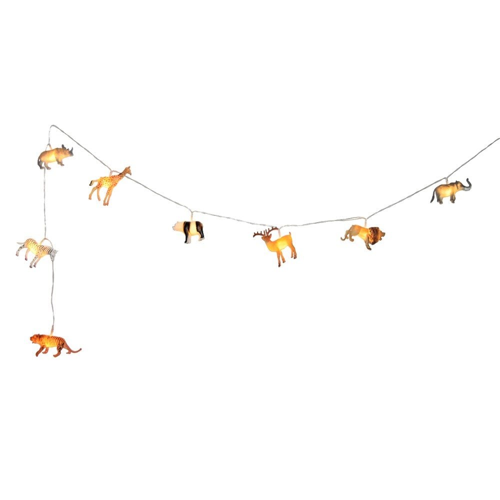 LED-Lichterkette mit Safaritieren