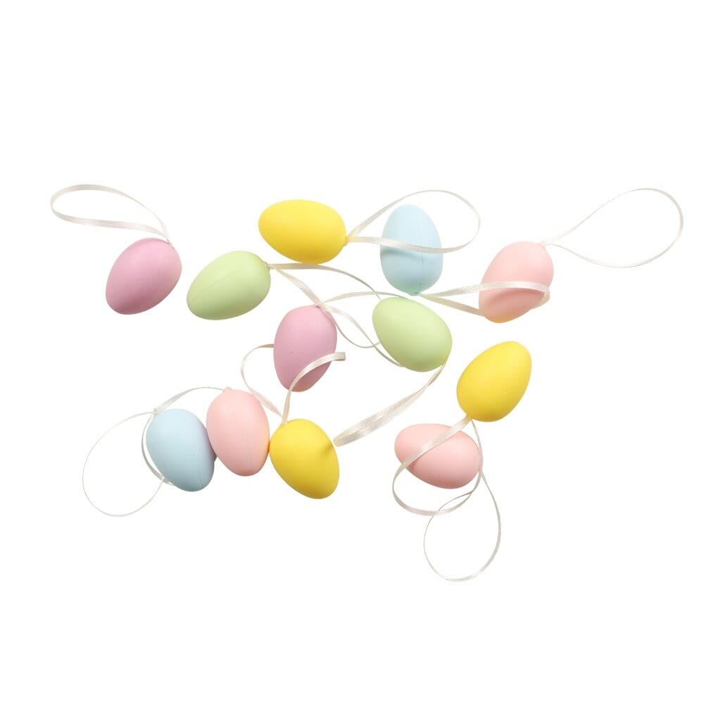 Osterdekoration - Eier in Pastellfarben 12er-Pack