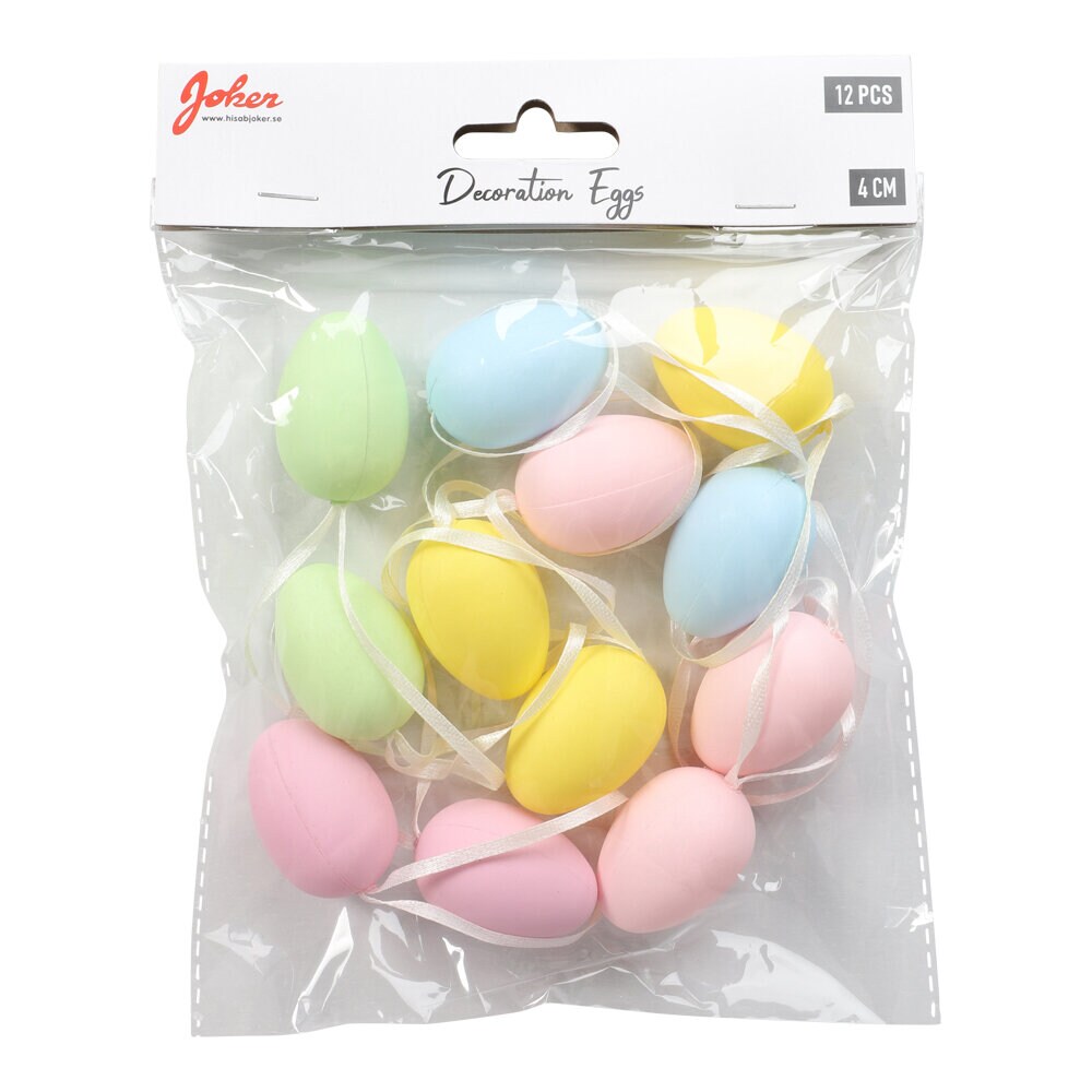 Osterdekoration - Eier in Pastellfarben 12er-Pack