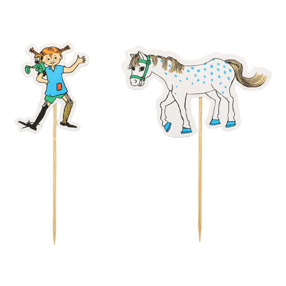 Pippi Langstrumpf - Kuchenstecker 10er-Pack