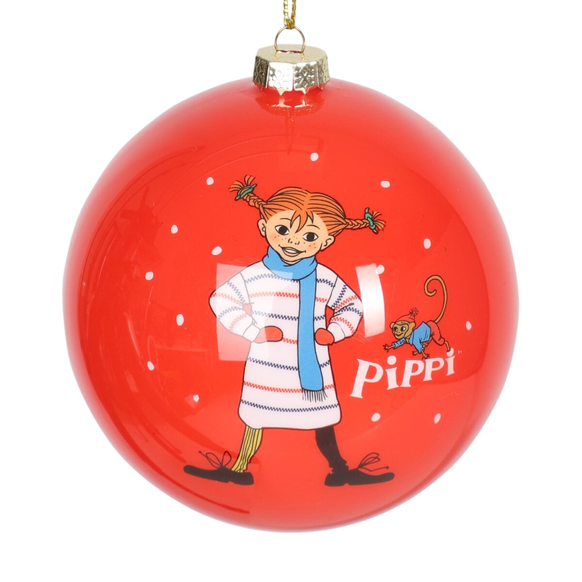 Weihnachtskugeln Pippi Langstrumpf 3er-Pack