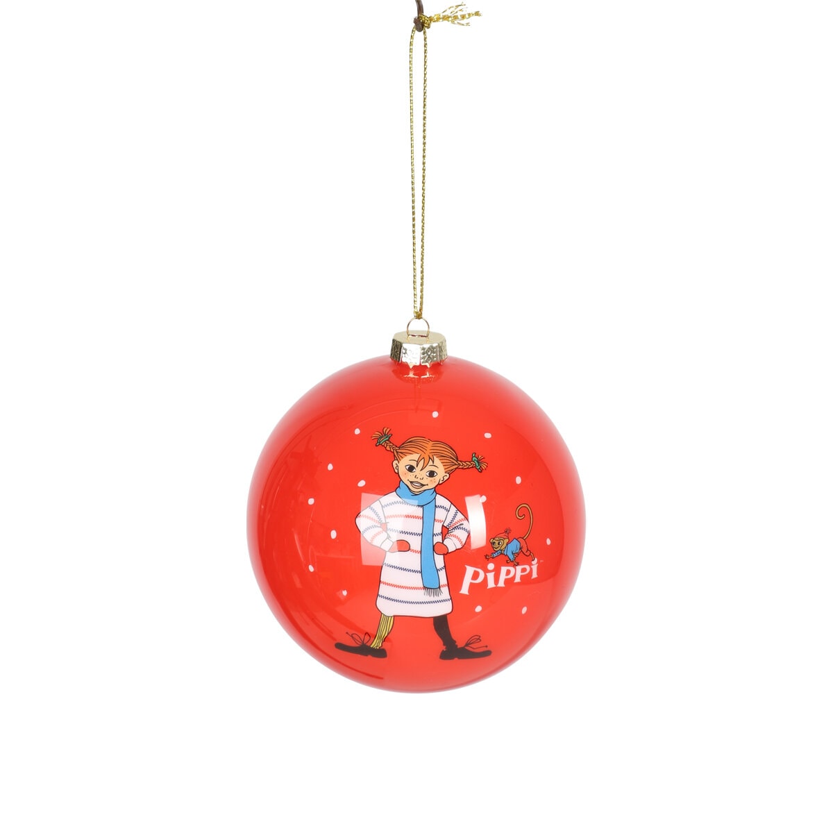 Weihnachtskugeln Pippi Langstrumpf 3er-Pack