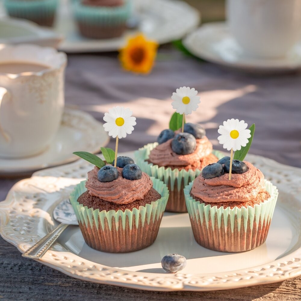Daisy - Cupcake Topper 10er-Pack