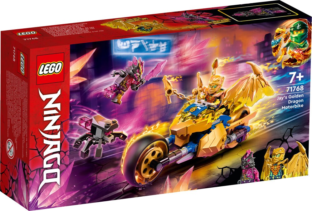 LEGO Ninjago - Jays Golddrachen-Motorrad 7+