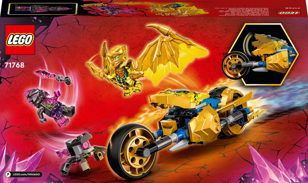 LEGO Ninjago - Jays Golddrachen-Motorrad 7+