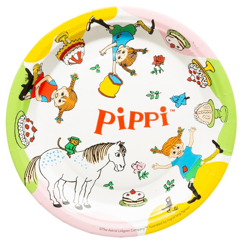 Pippi Langstrumpf - Teller 8er-Pack