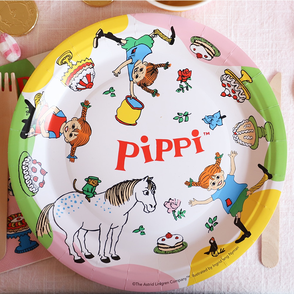 Pippi Langstrumpf - Teller 8er-Pack