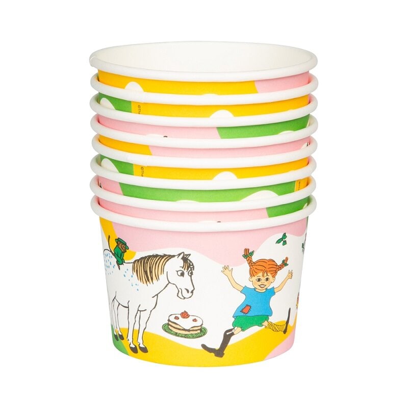 Pippi Langstrumpf - Eisbecher 8er-Pack
