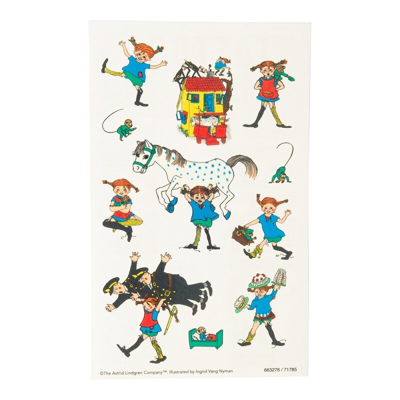 Pippi Langstrumpf - Tattoos 11er-Pack