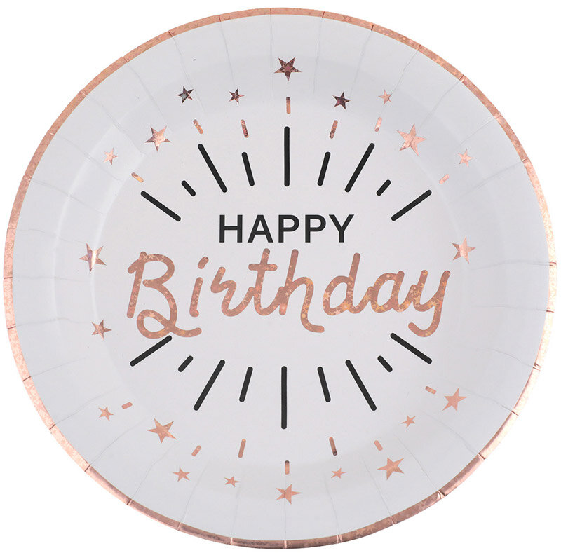 Sparkling Happy Birthday - Teller 10er-Pack