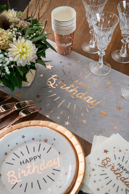 Sparkling Happy Birthday - Pappbecher 10er-Pack