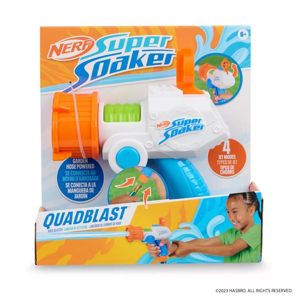 NERF QuadBlast Kleine Pistole für Wasserschlauch