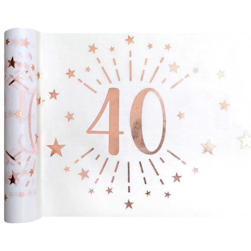 Tischläufer 40. Geburtstag 5 Meter