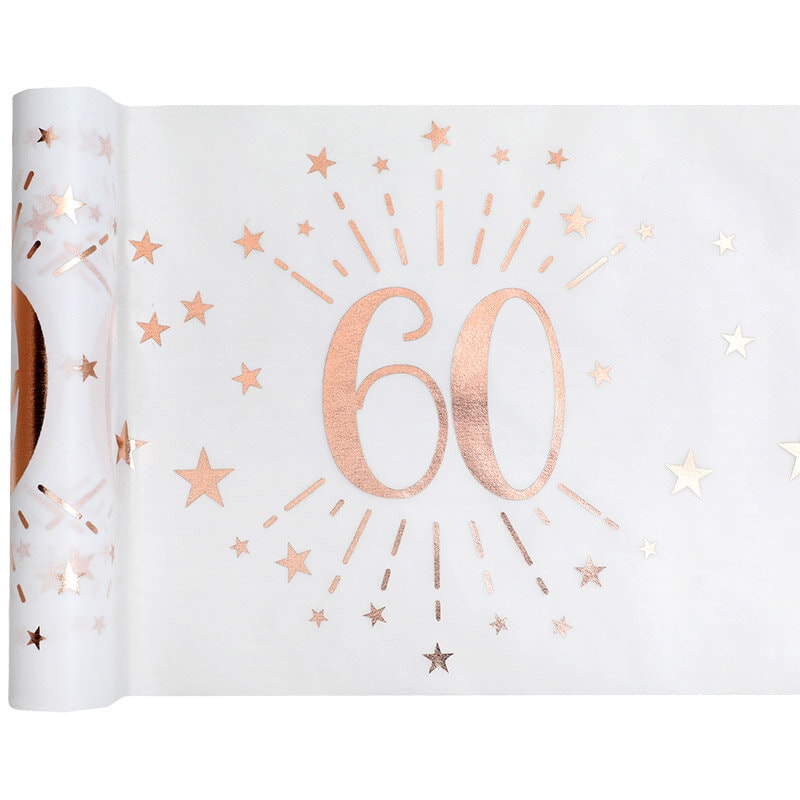 Tischläufer 60. Geburtstag 5 Meter
