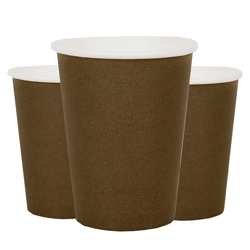Pappbecher 270 ml - Braun 10er-Pack