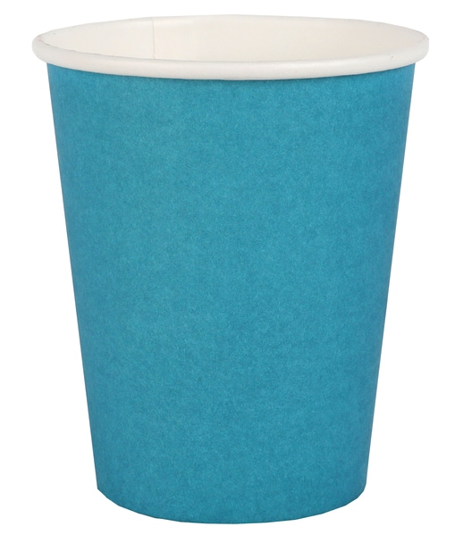 Pappbecher 250 ml - Aquablau 10er Pack