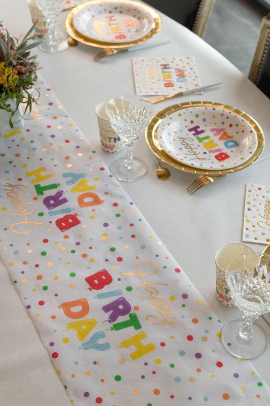 Tischläufer - Happy Birthday 3 Meter