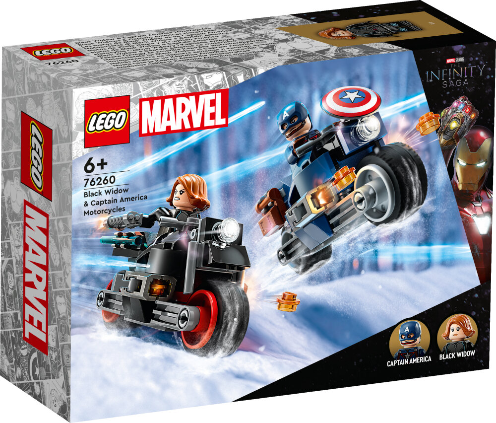 LEGO Avengers - Black Widows & Captain Americas Motorräder 6+