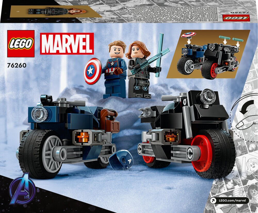 LEGO Avengers - Black Widows & Captain Americas Motorräder 6+