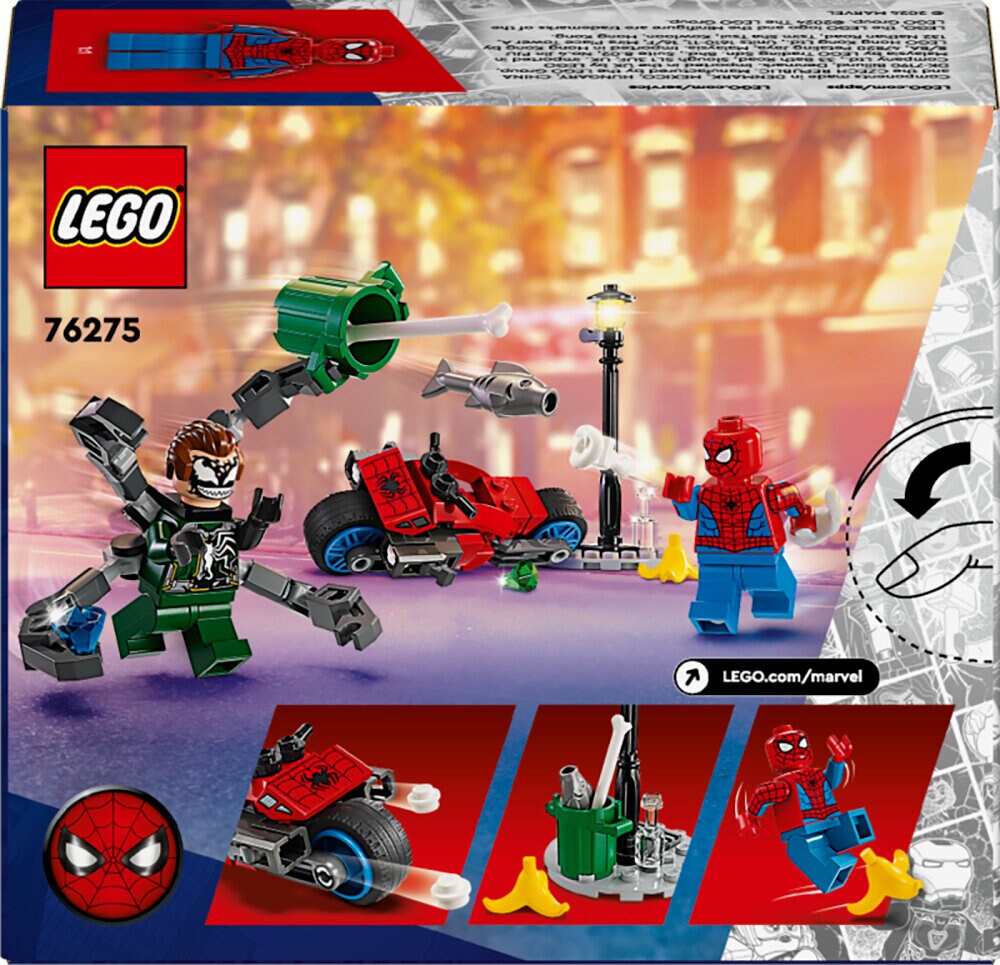 LEGO Marvel - Motorrad-Verfolgungsjagd: Spider-Man vs. Doc Ock 6+