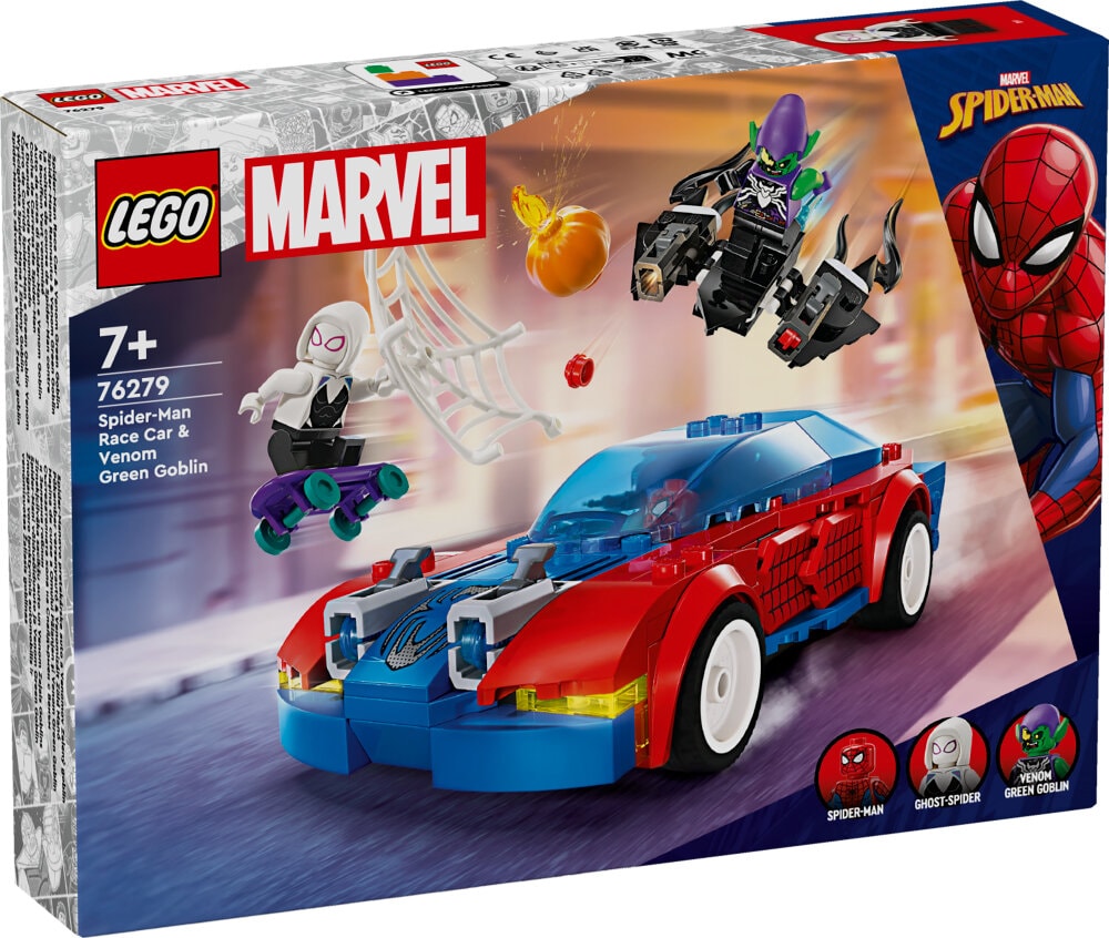 LEGO Marvel - Spider-Mans Rennauto & Venom Green Goblin 7+