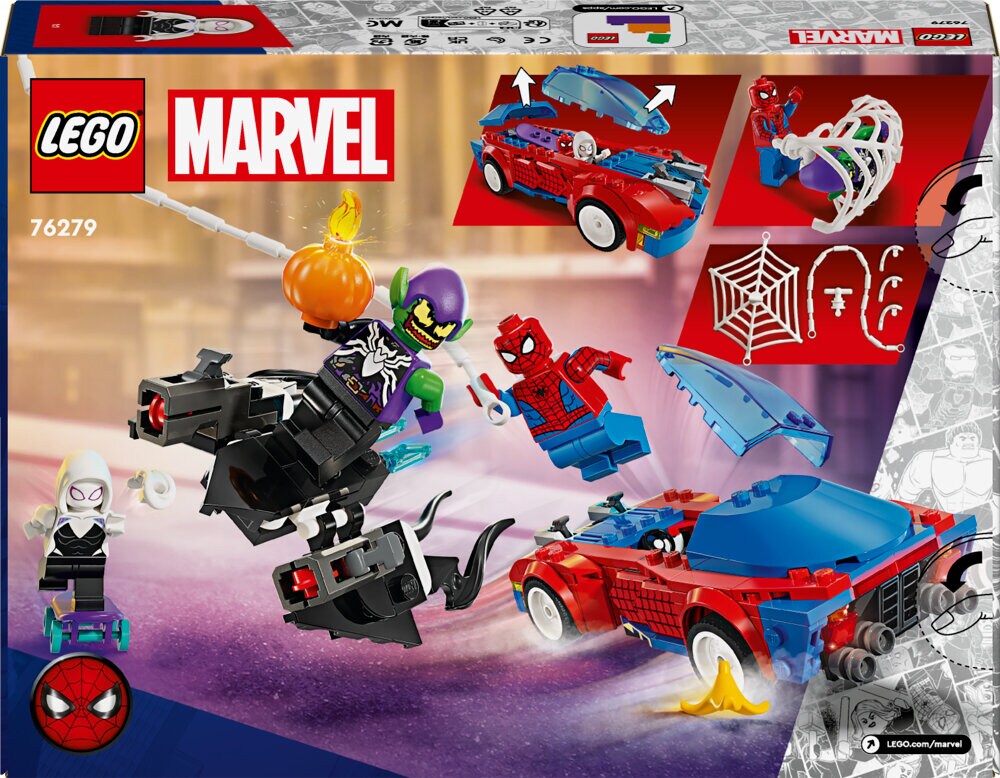 LEGO Marvel - Spider-Mans Rennauto & Venom Green Goblin 7+