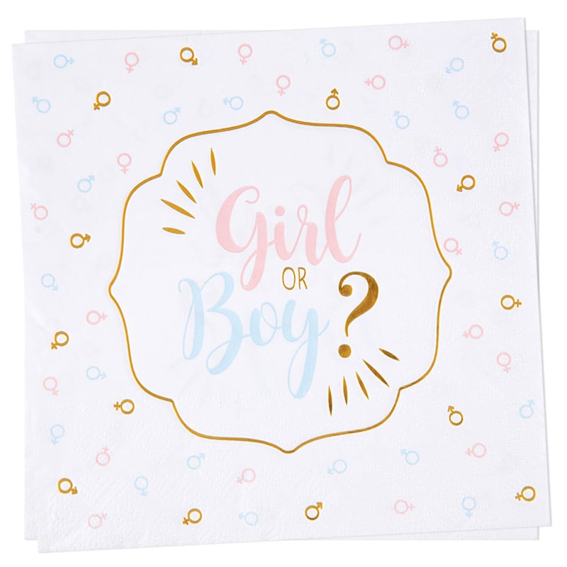 Boy or Girl - Servietten 20er Pack