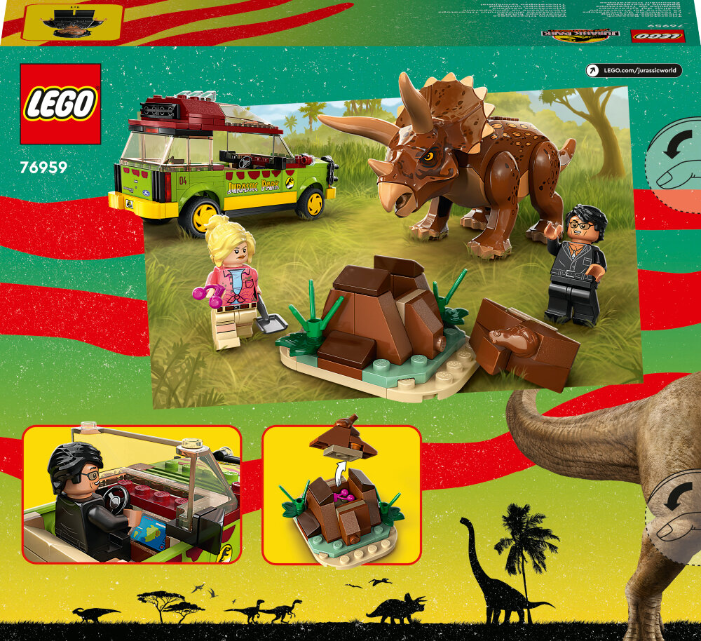 LEGO Jurassic World - Triceratops-Forschung 8+